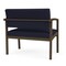 Lesro Lenox Steel Bariatric Chair Metal Frame, Bronze, OH Navy Upholstery LS1401 - alternate 2